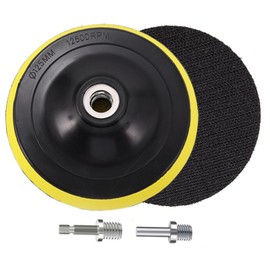 HOTCKB Pack of 2 Velcro Sanding Discs 125 mm Sandpaper Disc with Drill Adapter M14 Including Mandrel for Random Orbital Sandpaper