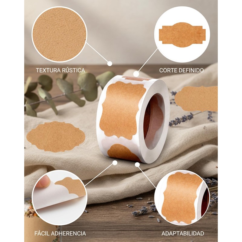 Customized Labels, 600 Pieces Of 5x3cm Bottle Labels For Storage,