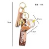 KUPOOL Acrylic Into Oil Floating Pearl Milk Tea Bear Keychain