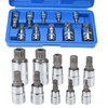 drado Multi-Tooth Socket Set / Spline Socket Set Includes M4
