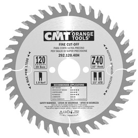 Orange cmt-tools 292,120.40h Saw for Cuts of Precision 120 x 40 x 20 1.8 ATB Z