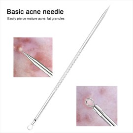 lumcov Blackhead Remover Comedone Squeezer Set, Blackhead Remover with Box, Comedone Extractor Acne Blackheads, Stainless Steel Acne Whiteheads Blackhead Remover Kit