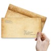 50 Envelopes Rustic Antique & History (without Window) DIN Long