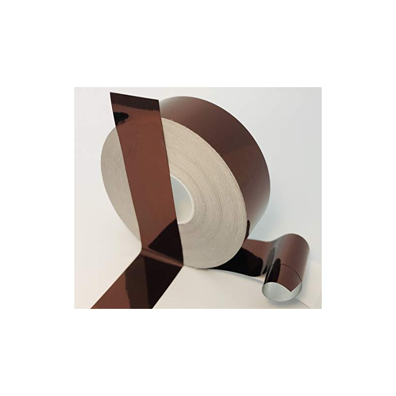 Colored Chrome Tape Plastic Vinyl, Self-Adhesive (1/2 inch x 50