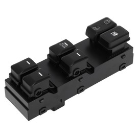 A ABSOPRO Elektrischer Fensterschalter Nr. 935703W000WK Vorderer linker Fahrerseiten-Fenstersteuerschalter für Kia Sportage 2011-2016 Schwarz