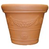 Tusco Products GP18WTC Mediterranean Inspired Garland Garden Planter, 18", Washed
