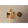 USA Flag with Cross lapel pin
