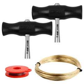 Eclove Windscreen Removal Tool, Set of 4 Windscreen Removal Tool, Windscreen Removal Tool, with 2 Handles and 2 Rolls Cutting Wire, Car Window Removal Tool