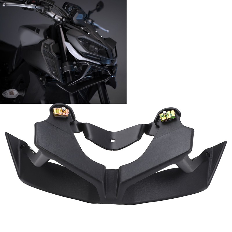 Motorcycle Front Spoiler Black Increase Stability Aerodynamic Wing Kit for