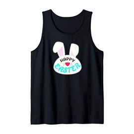 Happy Easter Ears Cute Rabbit Bunny Easter Bunny Boys Girls Tank Top