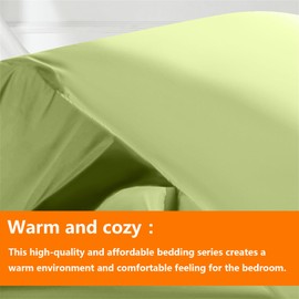 TAIMIT Sage Green King Size Comforter Set - 7 Pieces, Bed in a Bag Bedding Sets with All Season Soft Quilted Warm Fluffy Reversible Comforter,Flat Sheet,Fitted Sheet,2 Pillow Shams,2 Pillowcases