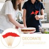 Gadpiparty Toothpick Flags Triangle Sticks 12pcs Cupcake Toppers Flags Cheese