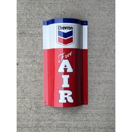 Wow!! Chevron Oil Gasoline Free Air Curved Sign