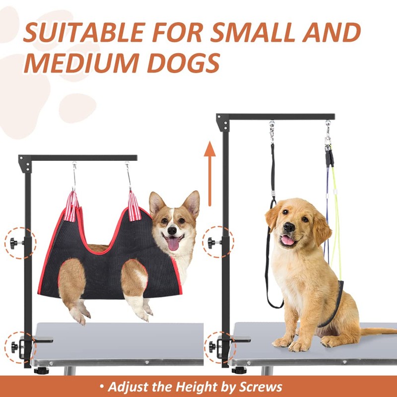 HIDOG Dog Grooming Arm with Clamp, Adjustable Dog Grooming Table