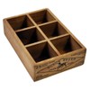 Dalton Wood Box 6 Partition Wooden Box "H65