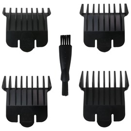 4 Pack T-Outliners Guards for Andis pm-t/pmt-2 / D-4 / d-5 / GI/GTO/slii/rt-1, Hair Clipper Guards Cutting Guides with Brush