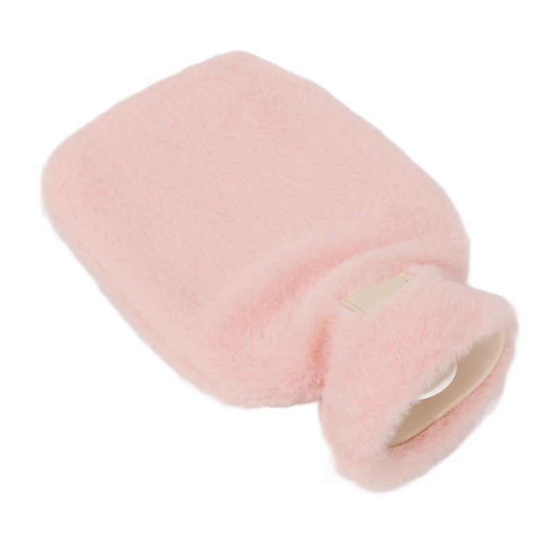 PVC Hot Water Bag with Soft Plush Cover Leakproof Winter