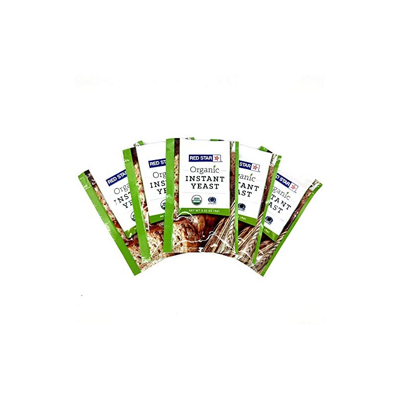 Lesaffre Red Star Organic Instant Yeast - 5 Packets