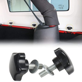Chero Car 8 tornillos de extracción rápida para pulgar para Jeep Wrangler 1995-2019 y Unlimited YJ JK JKU Sports Sahara Freedom Rubicon X 2 accesorios de 4 puertas