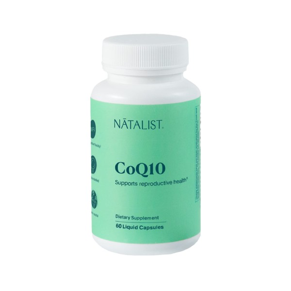 NATALIST CoQ10 Ubiquinone 120 mg Daily Fertility Vitamin Powerful Antioxidant Defense & Cellular Energy Support Supplement - High Absorption for Women & Men Vegan, Non-GMO - 60 Liquid Capsules
