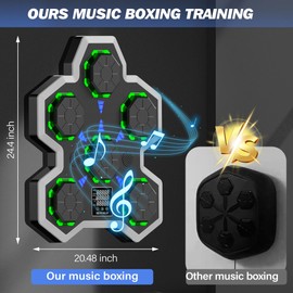 BESTOKAY Music Boxing Machine,Music Boxing Machine for Adults,Boxing Machine,Music Boxing Machine for Women,Music Boxing Machine for Kids,Boxing Sound Machine,Music Punching Machine