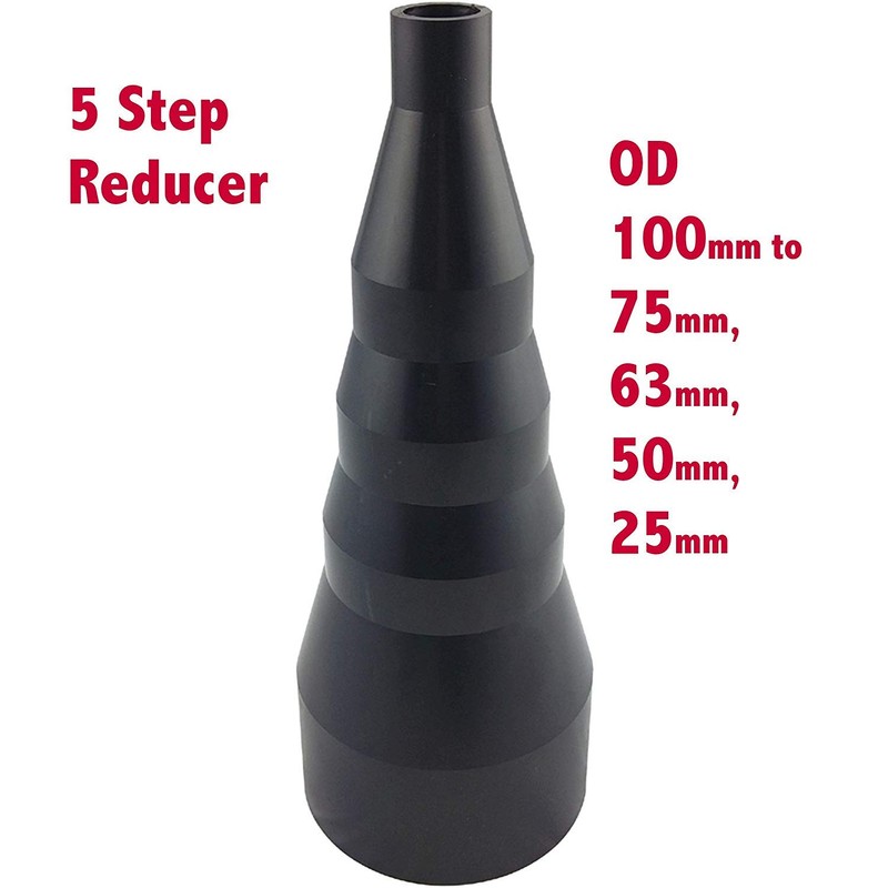Dust Extractor Hose Fitting Reducer 100/25 OD 100mm to 75mm