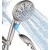 Cobbe High Pressure Shower Head with Built-in Pause Button, 9-Function