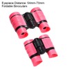sourcing map Binoculars 4X30 Compact Foldable Binoculars Shock Proof Pink