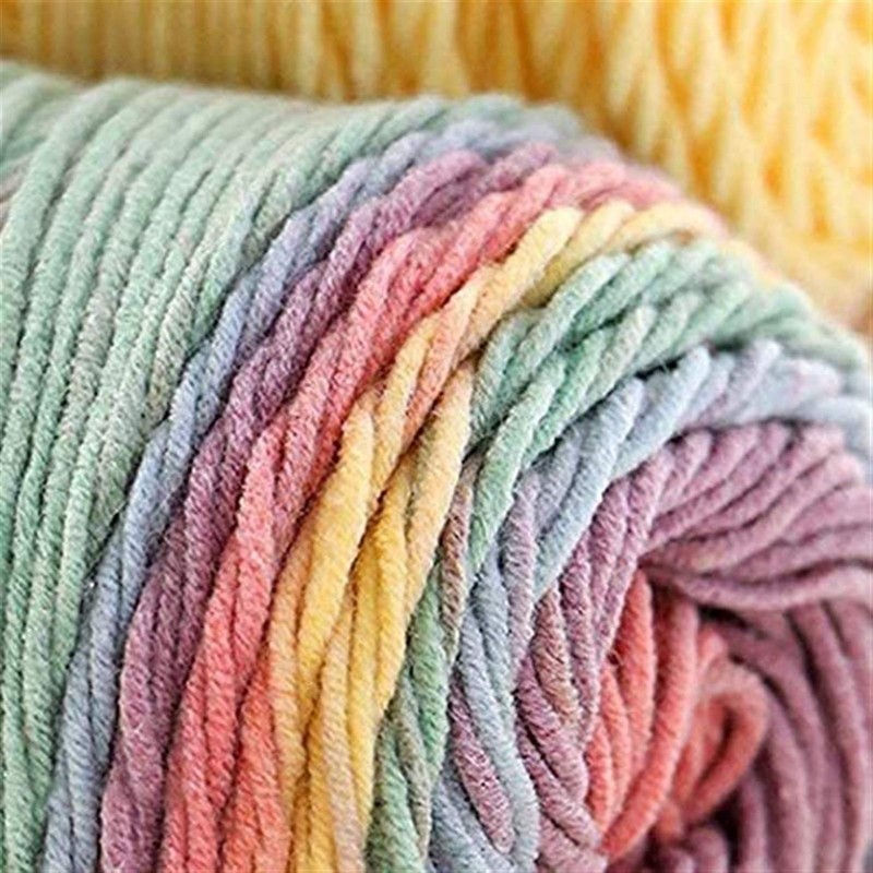 Natural Soft Silk Milk Cotton Yarn Thick Yarn Knitting Lover