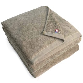 Imabari Towels, Set of 2, Flexible Bath Towels, M Color, 27.6 x 51.2 inches (70 x 130 cm), Total of 100 Colors, Lightweight, Thin, Professional Specifications, Commercial Use, Absorbent, Quick-Drying, m-bt2 (No.39 Sand)