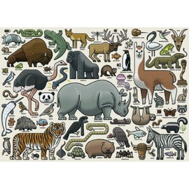 Ravensburger Wild Animals 1000pc Jigsaw Puzzle