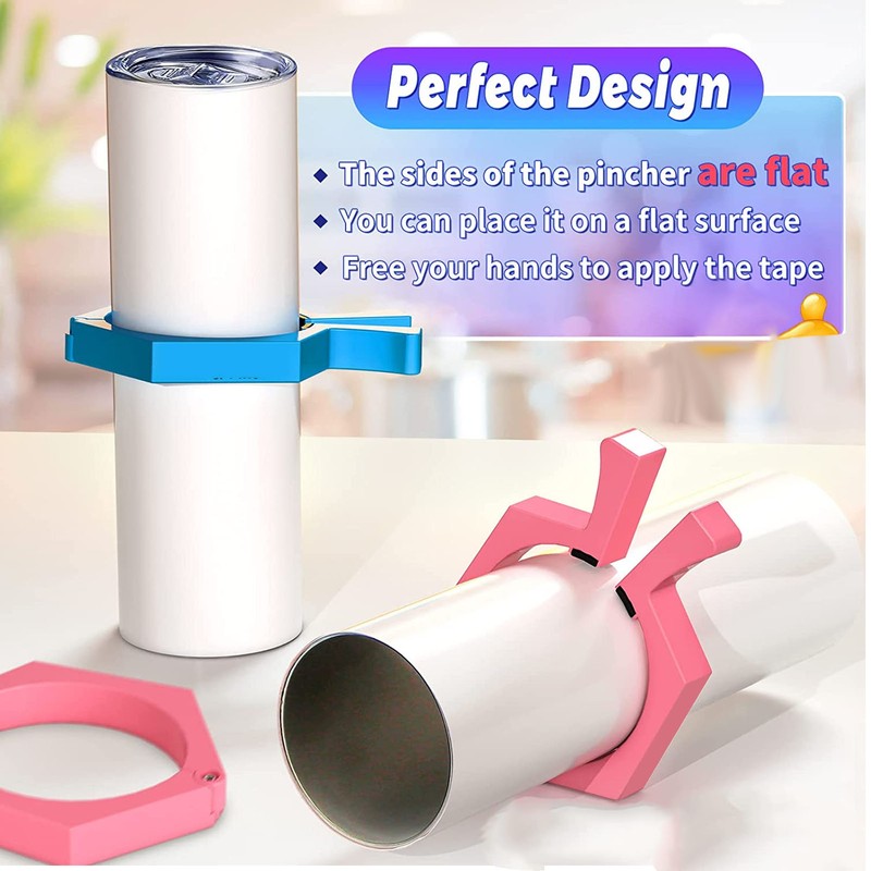 4Pcs Sublimation Tumbler Pinch ABS Sublimation Tumbler Clamp Holder Grip