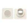 A.A Battery Box Vent System - White - Louver Cover