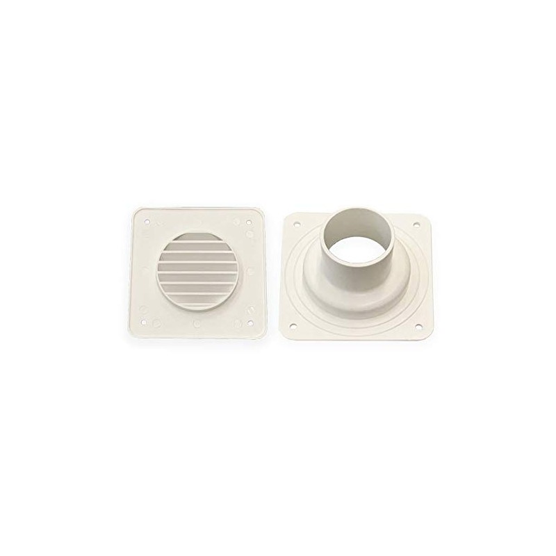 A.A Battery Box Vent System - White - Louver Cover