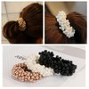 Pearl Hair Ties Elastic Hair Scrunchies Faux Pearl Hair Ropes