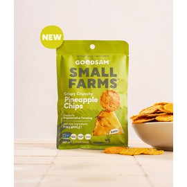 GoodSAMCrunchy Crispy Pineapple Chips, 0.7oz (Pack of 16) - Non GMO, Vegan, Regenerative Faming, Direct Trade