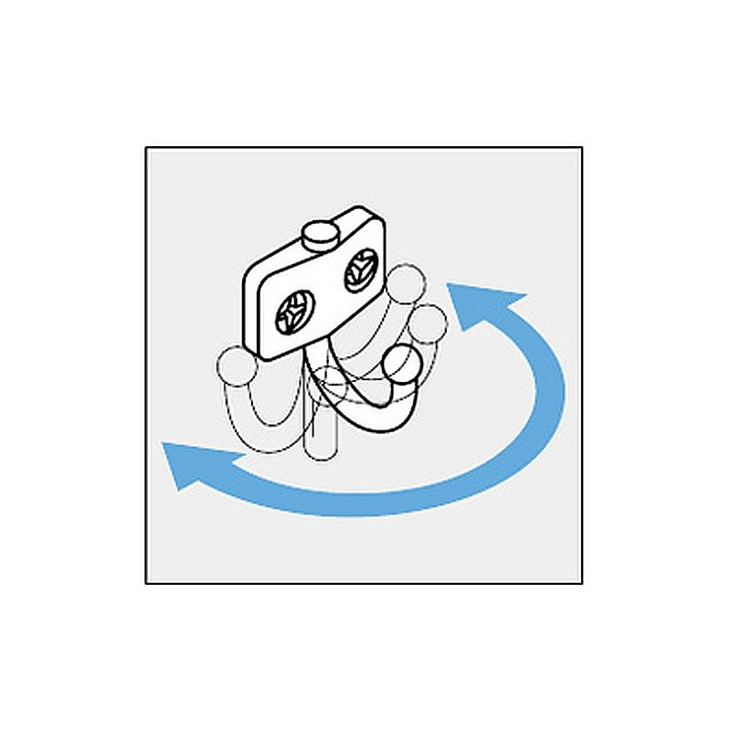 スガツネ工業 ランプ印 ステンレス鋼製玉付回転フック TK型 TK-45