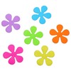 Sanixa Anti-Slip Flower Shaped Stickers, Multicoloured, Set of 6 -