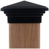 8x8 Post Cap (7.5") Black New England Pyramid Style Square