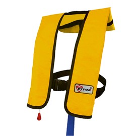 Automatic Inflatable Life Jacket|Life Vest for Adults|PFD Low Profile|Supports up to 330 lbs (Yellow-639)