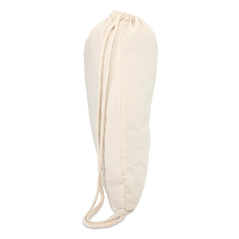 DALIX Canvas Drawstring Bag String Backpack Gym Mens Womens Natural