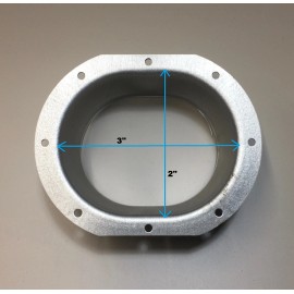 Unbranded Gutter Outlet Tube - Downspout Tube - 2"x3", 3"x4", 2 3/8", 2 3/4", 3 3/8" - 2x3 Oval