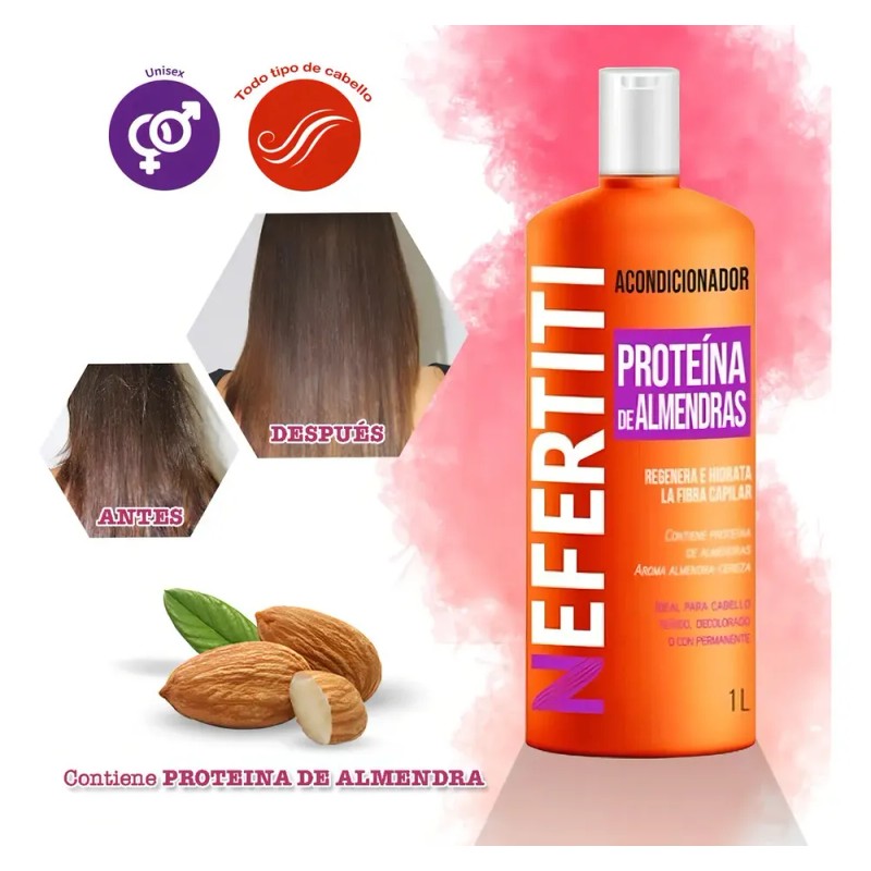 Shampoo + Acondicionador Almendras Cabello Dañado