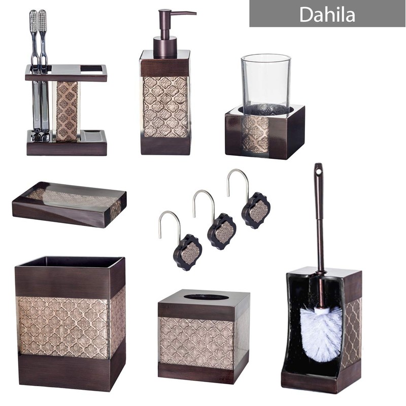 Creative Scents Dahlia Square Tissue Box Cover - Decorative Bathroom