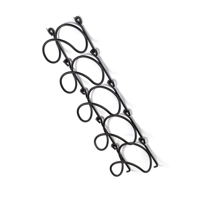 NOENNULL Wall Mounted Wine Racks Metal Wine Storage Shelf Wine