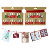 1x Christmas Card Holder, 'Merry Christmas' Design, Peg Holder with