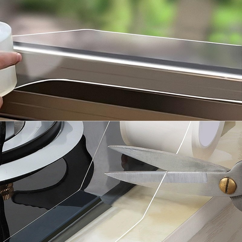 HSTECH Transparent Window Weather Sealing Tape, 2IN x 66FT, Clear