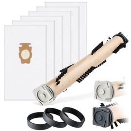 Ceoighe Vacuum Cleaner Brush Roll with 3 Pcs Belt & 6 Pcs Bag Compatible with Kirby Vacuum Cleaner G3/G4/G5/G6/Sentria, Ultimate G, Belt & Bag Compatible with Kirby All Model, Replacement Part