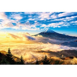 M81-611 1000 Micropiece Jigsaw Puzzle, Shinning Sunny and Sunny Money, Fuji, 10.2 x 15.0 inches (26 x 38 cm), Made in Japan