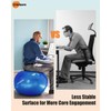 GalSports Yoga Ball Exercise Ball - Anti-Burst & Slip Resistant,